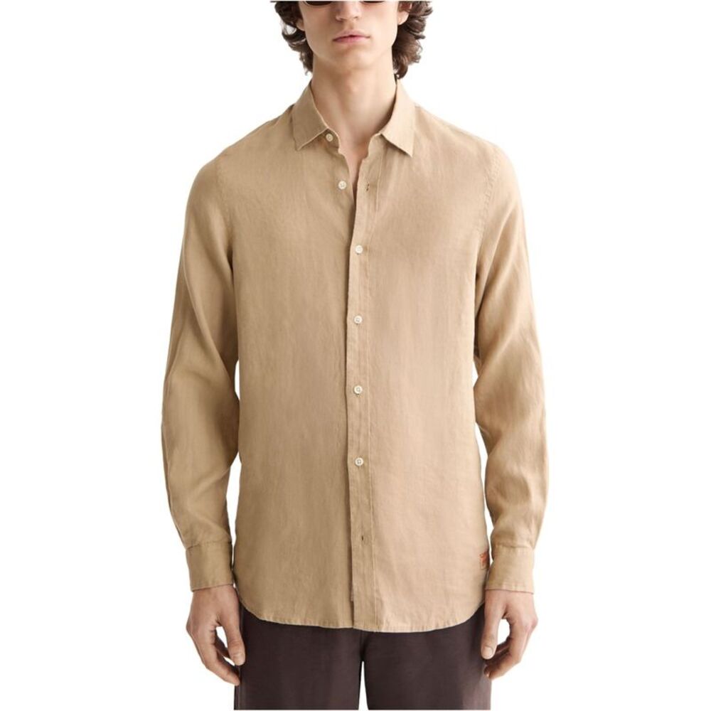 Scotch & Soda Mens Linen Button Up Shirt, NWT